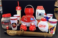 Lot of assorted Coca Cola collectibles including b