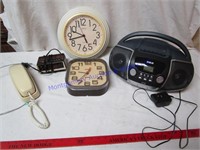 RADIO CLOCKS & PHONE