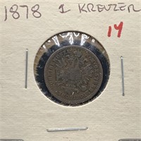 1878 1 KREUZER