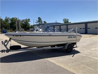 1999 Sea Pro with Johnson 130 Motor and Trailer