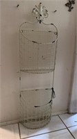 Wire Shabby Chic Mail Sorter Basket