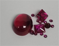 9.40 CTS Synthetic Ruby Loose Stones