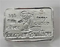 Beaver Bullion 3 Troy Ounce .999 Silver Bar