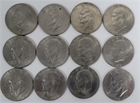 12 Bicentennial Eisenhower $1.00 US Coins