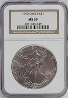 1990 American Eagle Silver Dollar Coin #1