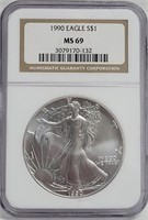 1990 American Eagle Silver Dollar Coin #2