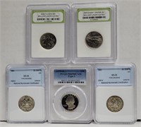 Lot of 5 Quarters including Uncirculated and Type