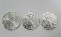 Lot of 3 2014 American Silver Eagle $1.00 Coin
