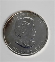 2013 Canada $5 Maple Leaf 1oz Coin .999 Pure