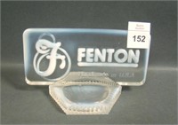 Fenton White Opalesccent Retail Store Sign