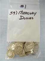 (59) Mercury Dimes