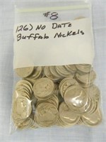(126) No Date Buffalo Nickels