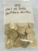 (126) No Date Buffalo Nickels