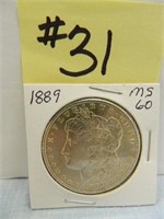 1889 Morgan Silver Dollar MS60