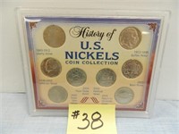 History Of U.S. Nickels Coin Collection (8 Coins)
