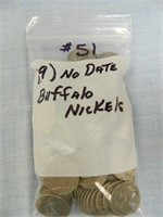 (119) No Date Buffalo Nickels
