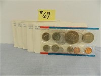 (5) 1975 Unc. Mint Sets P/D