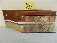 (5) 1984 Unc. D/P Mint Sets