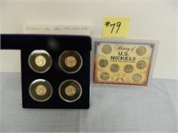 (4) Unc. 1942, 43, 44, 45 War Nickels & History -