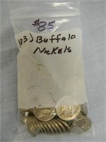 (103) Misc. Buffalo Nickels
