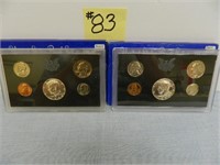 (2) 1970 Small Date Proof Sets
