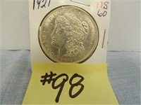 1921 Morgan Silver Dollar MS60