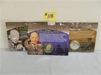 1971, 72, 74 Ike Silver Dollars