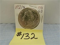 1921s Morgan Silver Dollar MS63