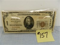 1929 Ser. $20 "The First National Bank Of -