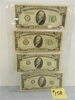 (2) 1934, (2) 1950 Ser. $10 Federal Reserve Note -
