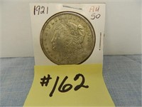 1921 Morgan Silver Dollar AU-50