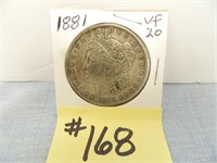 1881 Morgan Silver Dollar VF-20