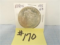 1890s Morgan Silver Dollar MS63