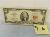 1963 Ser. $2 U.S. Note Red Seal Star Note -