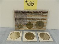 1971s, (2) 1972, (2) 1976 Bicentennial 3 Pc. Coin-