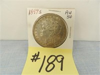 1897s Morgan Silver Dollar AU50