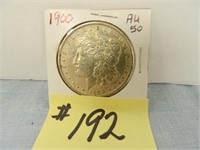 1900 Morgan Silver Dollar AU-50