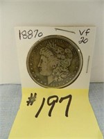 1887o Morgan Silver Dollar VF-20