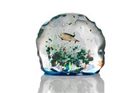 FORMIA MURANO GLASS SCULPTURAL PAPERWEIGHT