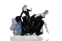 NIGHT APPROACHES LLADRO PORCELAIN FIGURAL GROUP