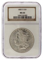 1885 New Orleans MS65 GEM Morgan Silver Dollar