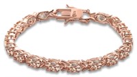 Brilliant 16.25 ct Oval Morganite Tennis Bracelet