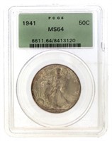 1941 MS64 Walking Liberty Silver Half Dollar