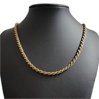 14kt Gold 23.5" Rope Twist Necklace *HEAVY