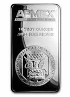 10 Ounce - APMEX .999 Fine Silver Bar