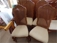 4 WOODEN CHAIRS 44 X 18 X 20