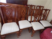 6 WOODEN CHAIRS 41 X 20 X 20