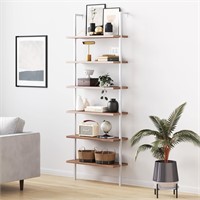 Nathan James Theo 6-Shelf Tall Bookcase, Wall Moun