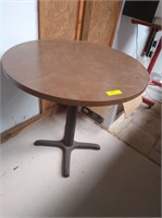 36" Round Cafe Table w/Metal Base