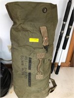 Army Duffle Bag & Sleeping Bag & Canteen